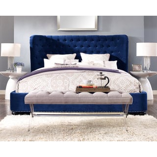 velvet king bed tall blue velvet bed frame and headboard buy king beds online at overstockcom our best bedroom velvet king bed tall blue velvet bed frame and headboard buy king beds online at overstockcom our best bedroom